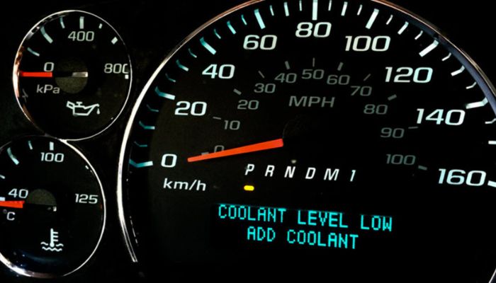 What are the signs of low coolant